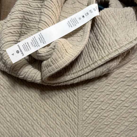 lululemon athletica On Repeat Beige Long Sleeve Dress - Picture 1 of 7